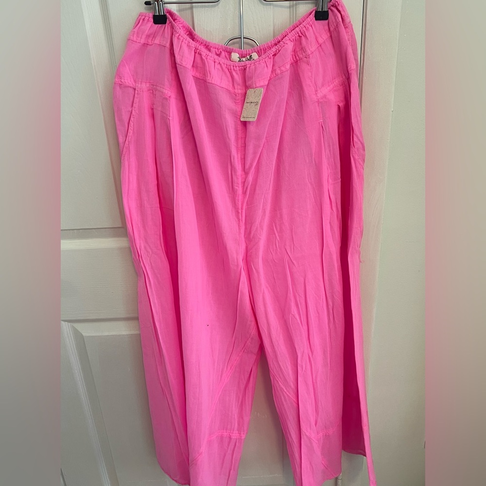 NWT Free People Hot Pink Lounge Pants